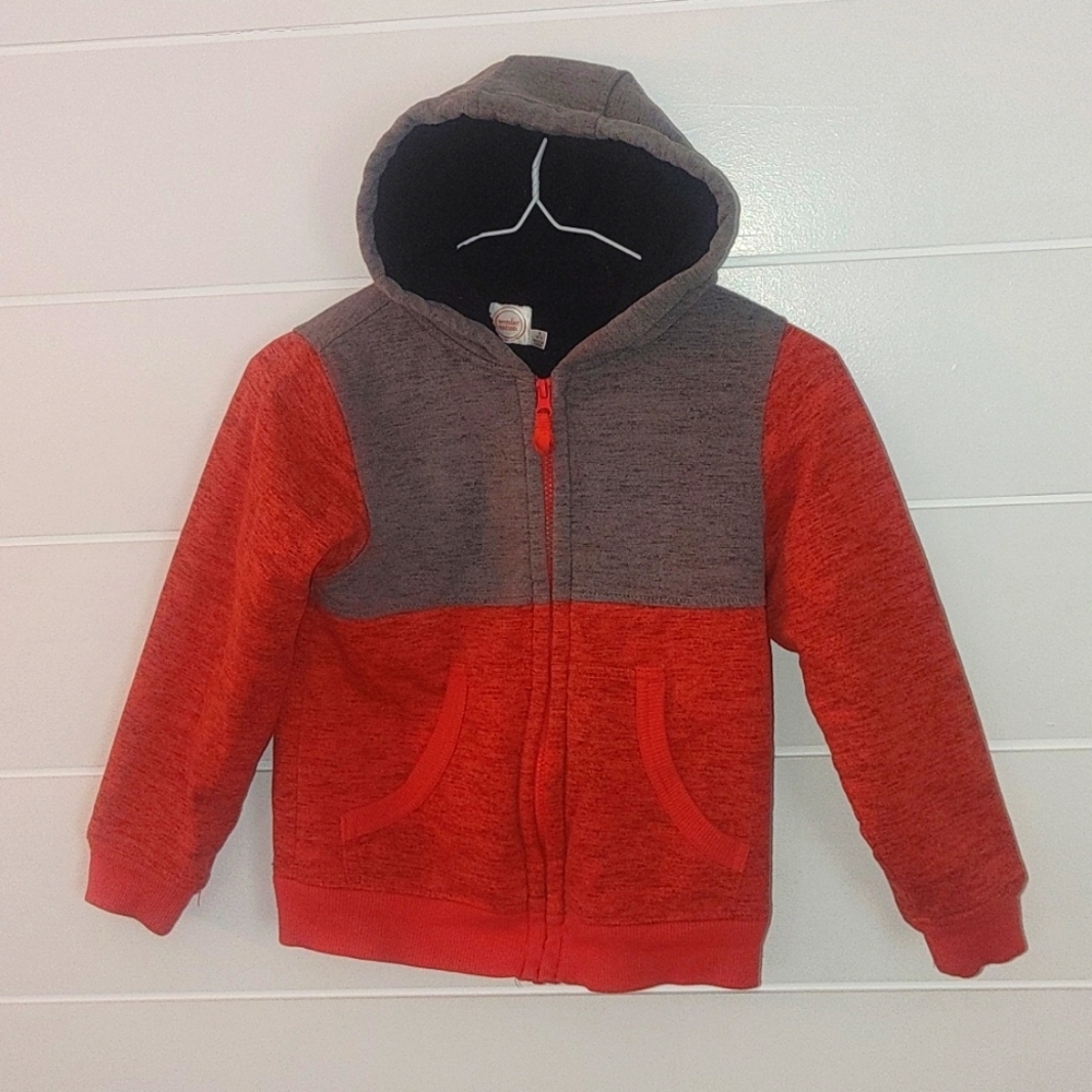 Boys zip up wool hoodie size small 6/7